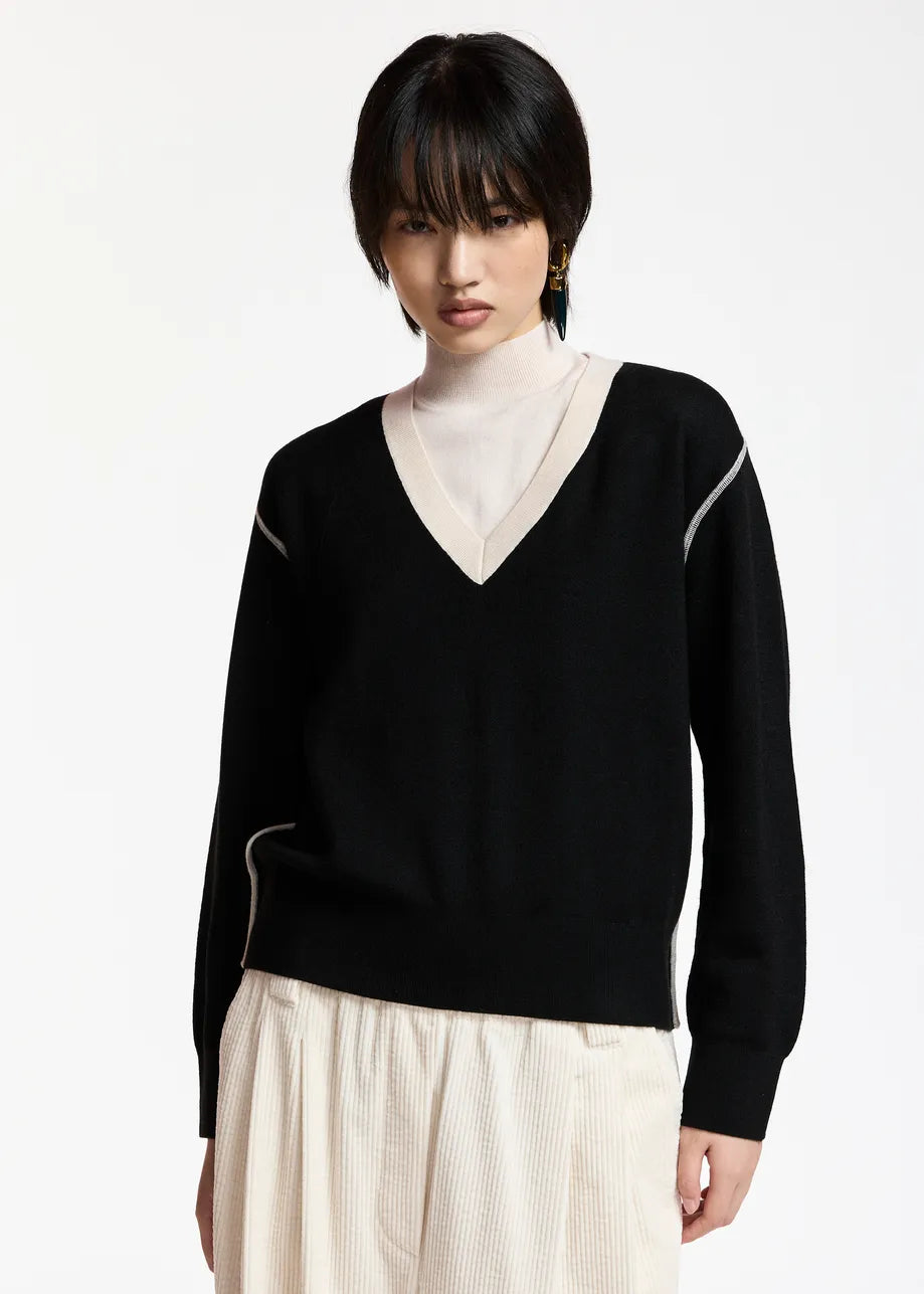 ESA-KOLI BLACK COMBO TURTLENECK