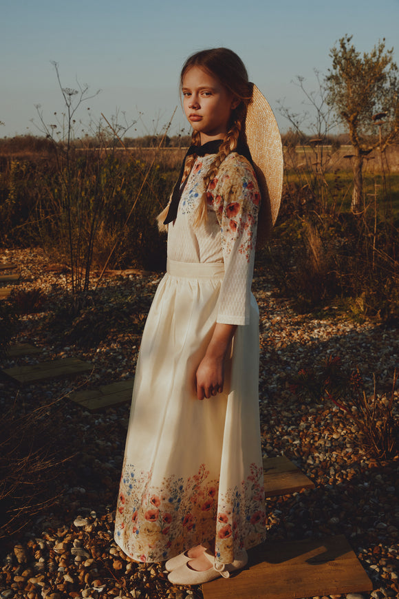 TEA-T-274&T-275 IVORY FLORAL SET