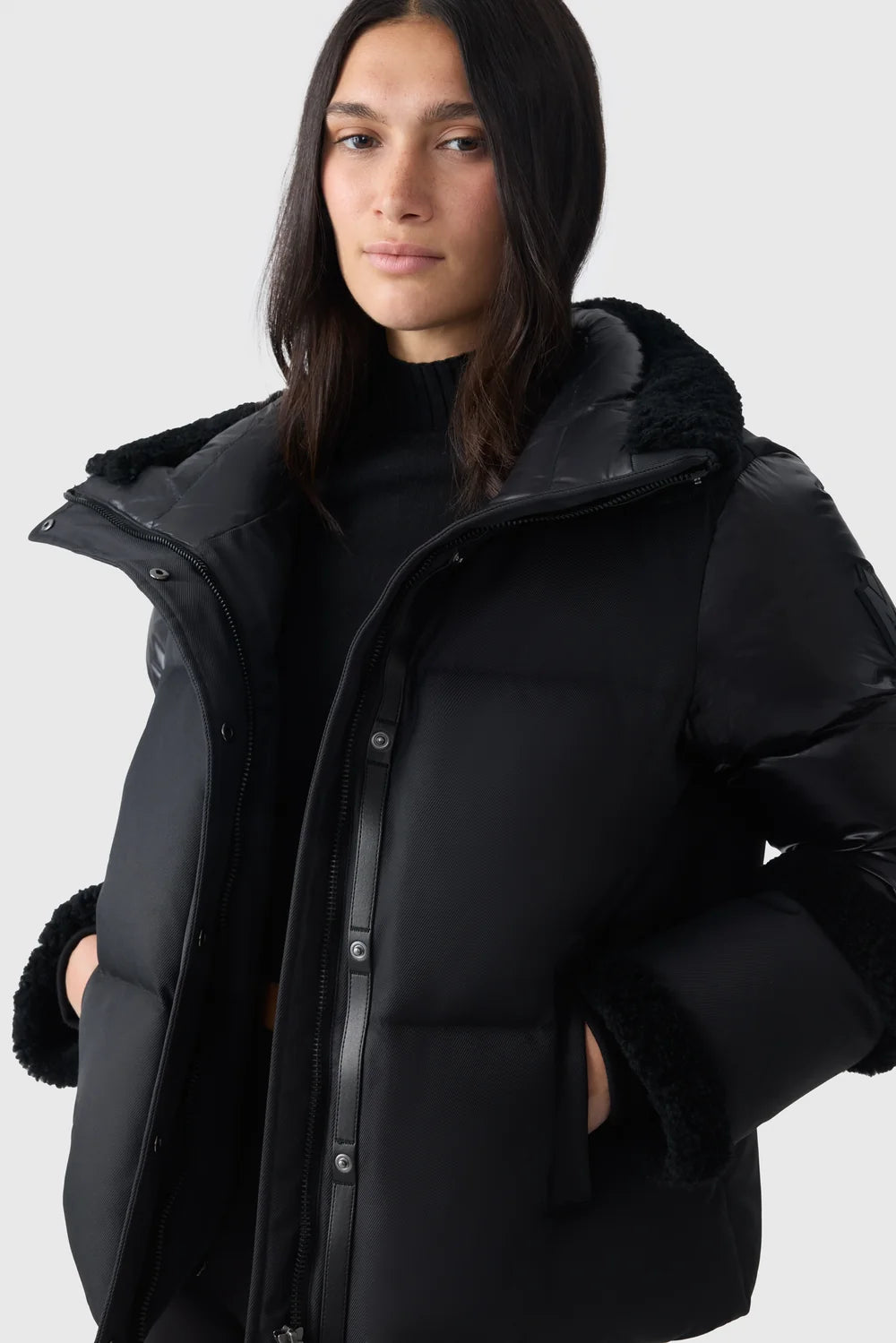 MKG-LYDANA CONTRAST MATERIAL COAT