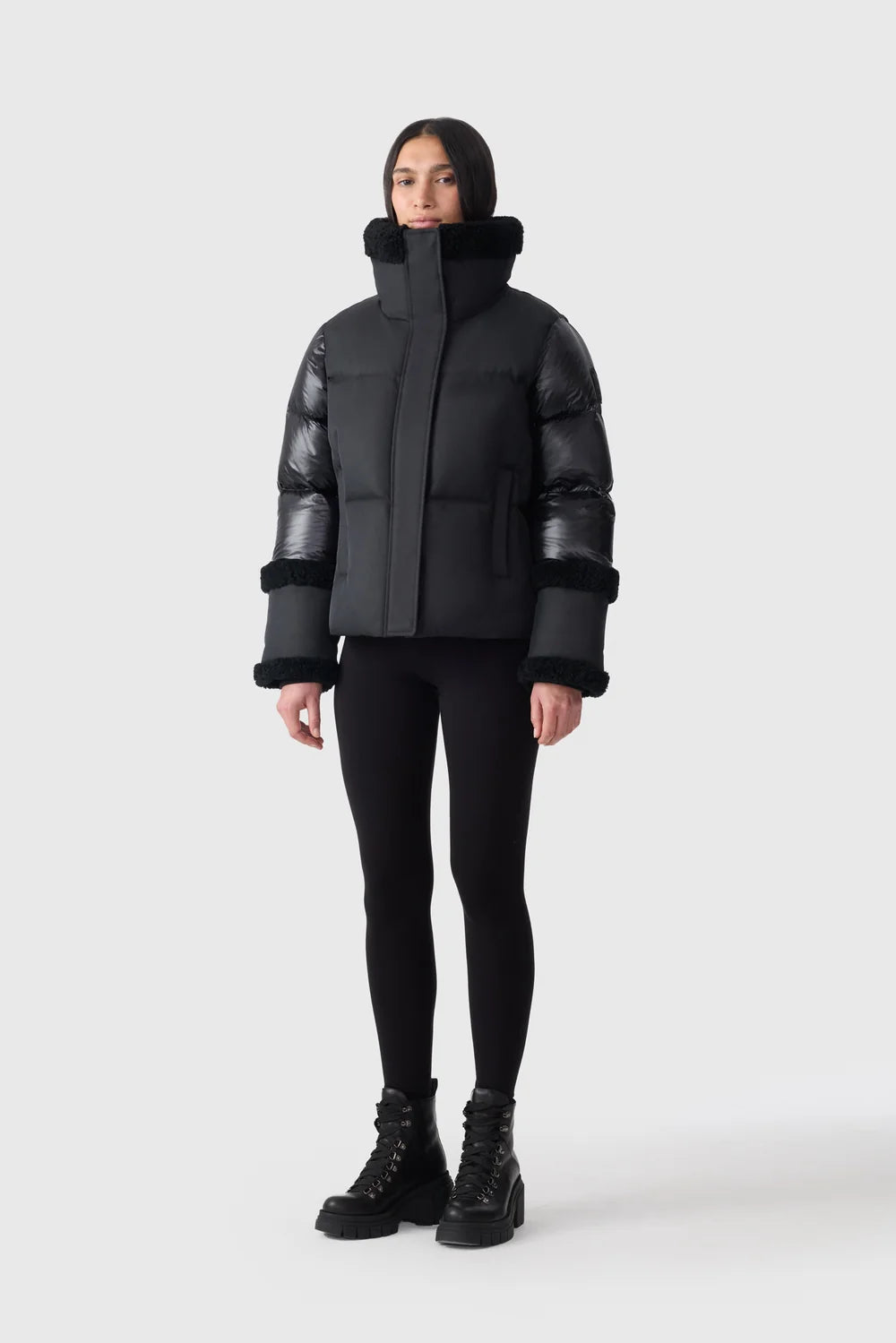 MKG-LYDANA CONTRAST MATERIAL COAT