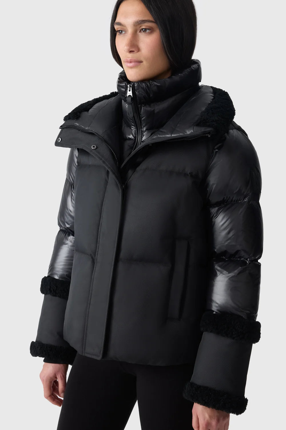 MKG-LYDANA CONTRAST MATERIAL COAT
