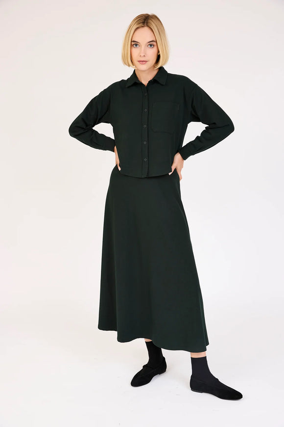 PAR-T406 GREEN CARGO SHIRT TOP