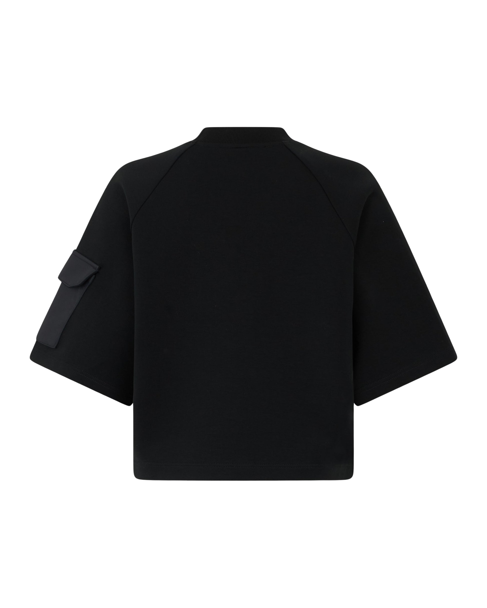 MKN-M14LT741 BLACK MIXMEDIA TEE TOP