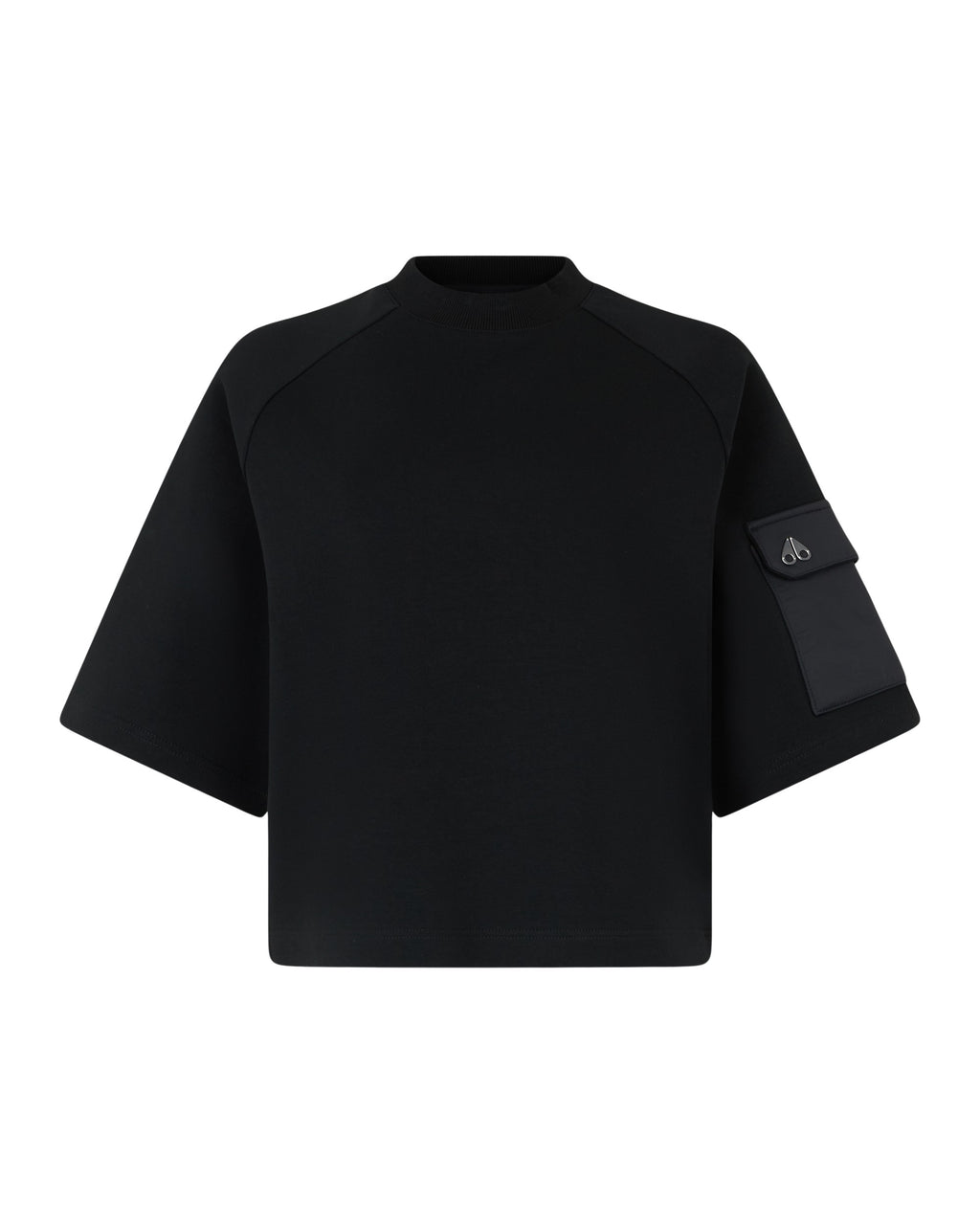 MKN-M14LT741 BLACK MIXMEDIA TEE TOP