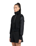 MKN-M15LS636 BLACK MIXED MEDIA ZIP TOP