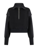 MKN-M15LS636 BLACK MIXED MEDIA ZIP TOP
