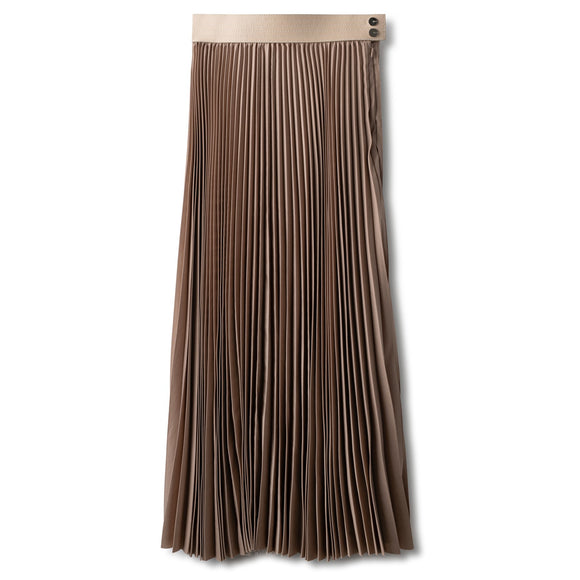 INO-M2-1044 SAND PLEATED SKIRT