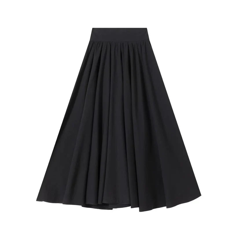 INO-M2-1244 BLACK CREPE PLEAT SKIRT