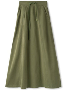 INO-M2-1402 OLIVE BOW SKIRT