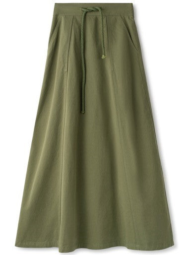 INO-M2-1402 OLIVE BOW SKIRT