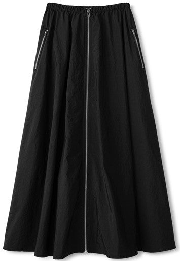 INO-M2-1417BK BLACK ZIP SKIRT