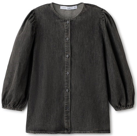 INO-M2-1517 GREY DENIM BLOUSE