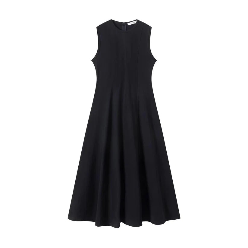 INO-M2-1767 BLACK JERSEY CARDI DRESS
