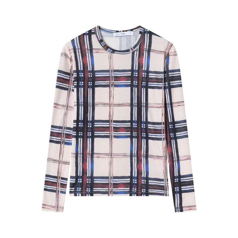 INO-M2-270P PLAID PINK TOP
