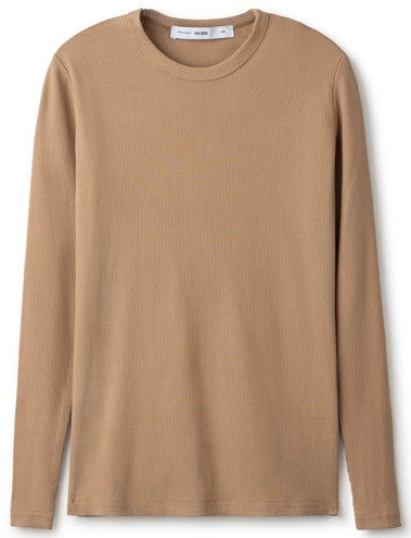 INO-M2-270R BEIGE RIB T-SHIRT
