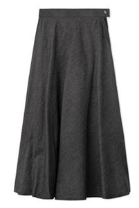 INO-M2-49 BLACK DENIM SKIRT