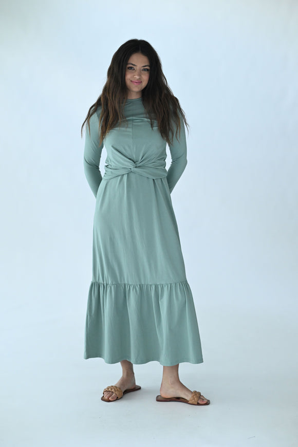 SAGE DRESS+OVERTOP