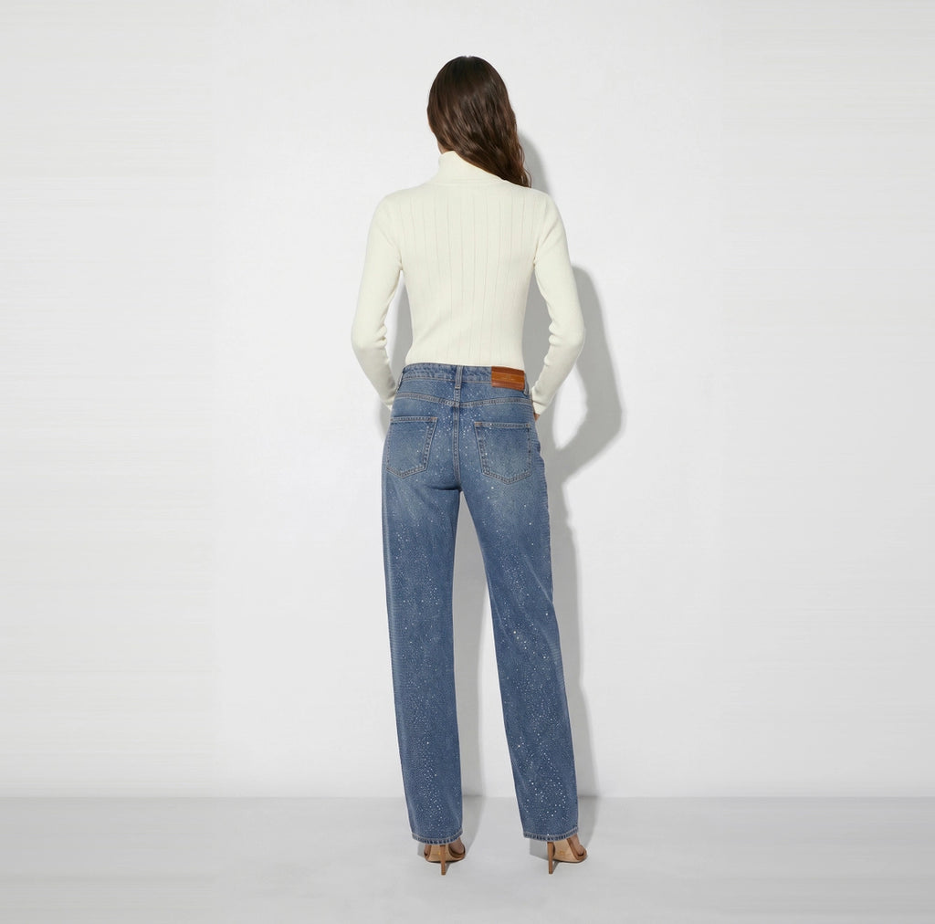 ELS-MK05B66 IVORY POCKET TURTLENECK