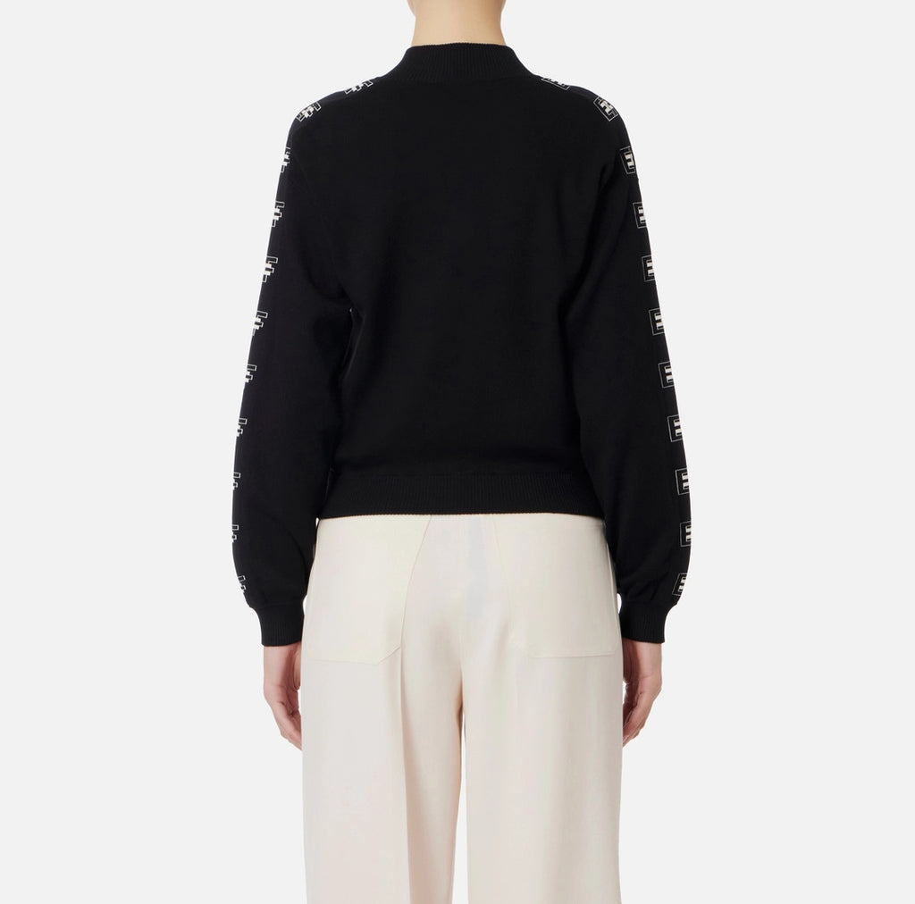 ELS-MK07S41E2 BLACK CARDIGAN