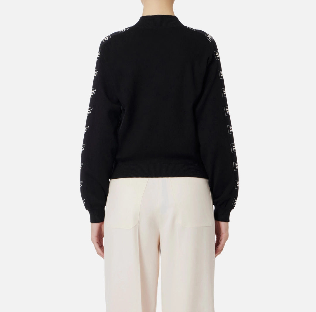 ELS-MK07S41E2 BLACK CARDIGAN