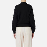 ELS-MK07S41E2 BLACK CARDIGAN