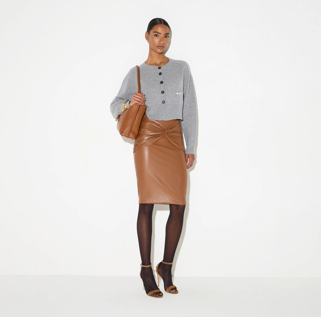 ELS-MK12T66 GREY WOOL POCKET CARDIGAN