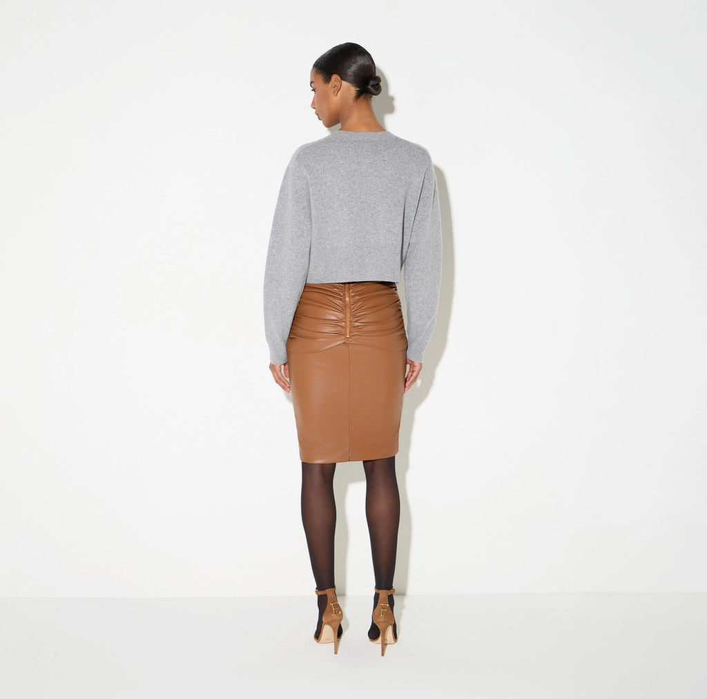 ELS-MK12T66 GREY WOOL POCKET CARDIGAN