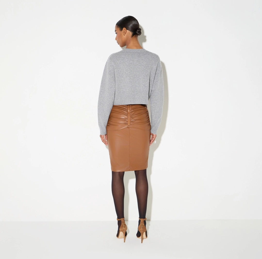 ELS-MK12T66 GREY WOOL POCKET CARDIGAN