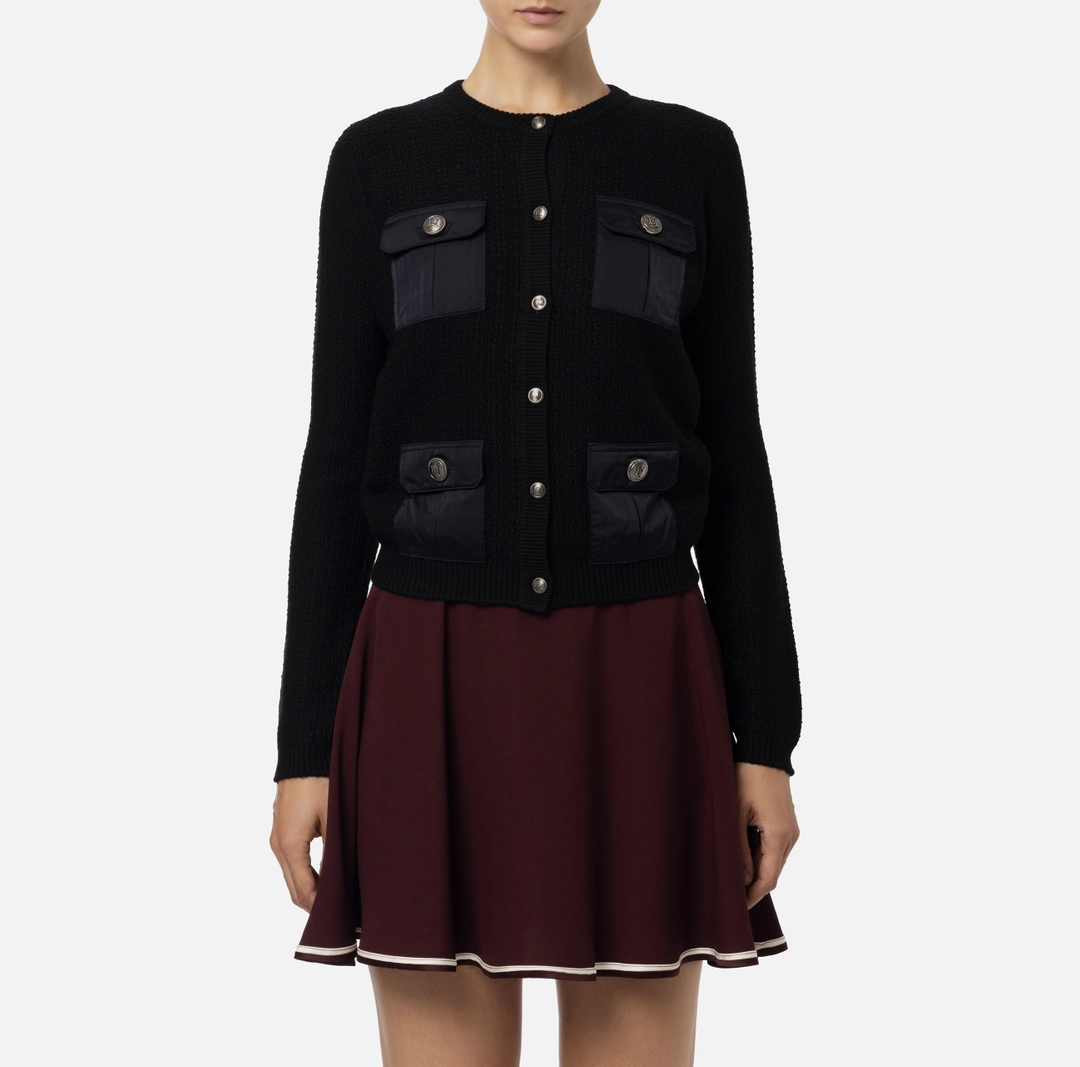 ELS-MK22S47 BLACK CARDIGAN