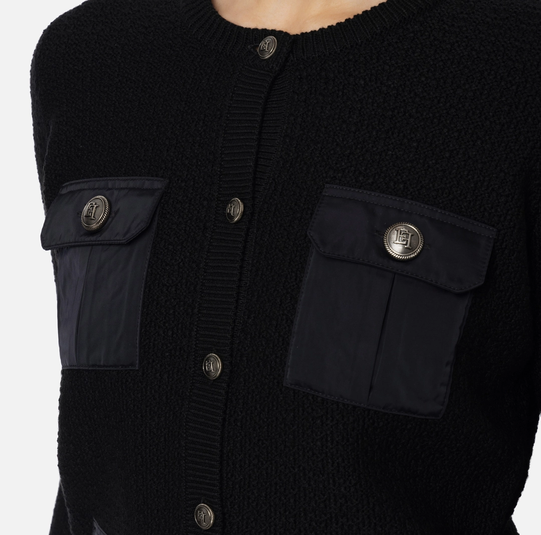 ELS-MK22S47 BLACK CARDIGAN