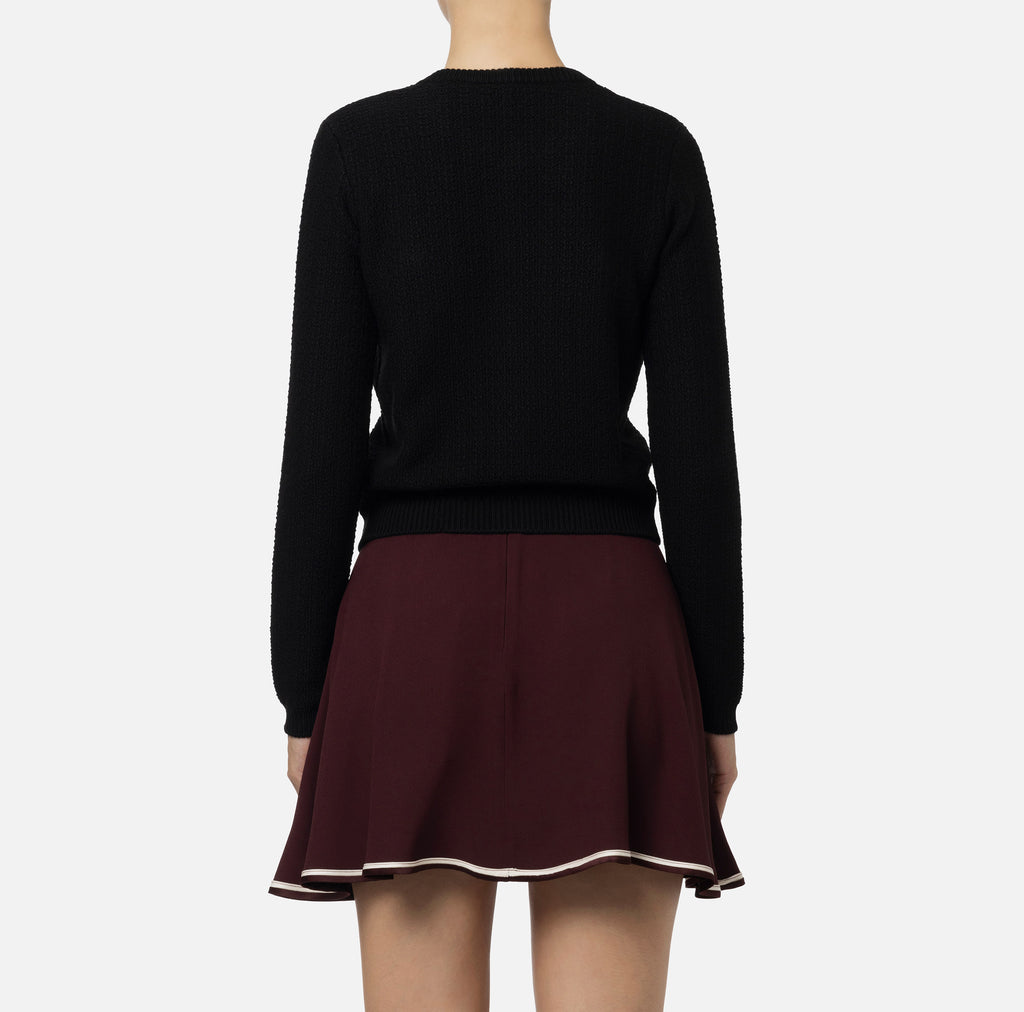 ELS-MK22S47 BLACK CARDIGAN