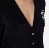 ELS-MK32M37E2 BLACK&CREAM LOGO CARDI