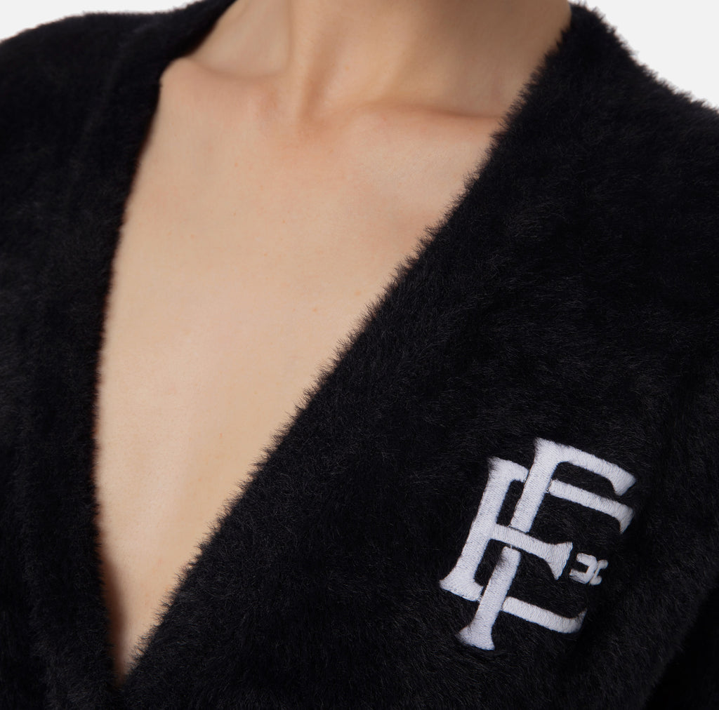 ELS-MK32M37E2 BLACK&CREAM LOGO CARDI