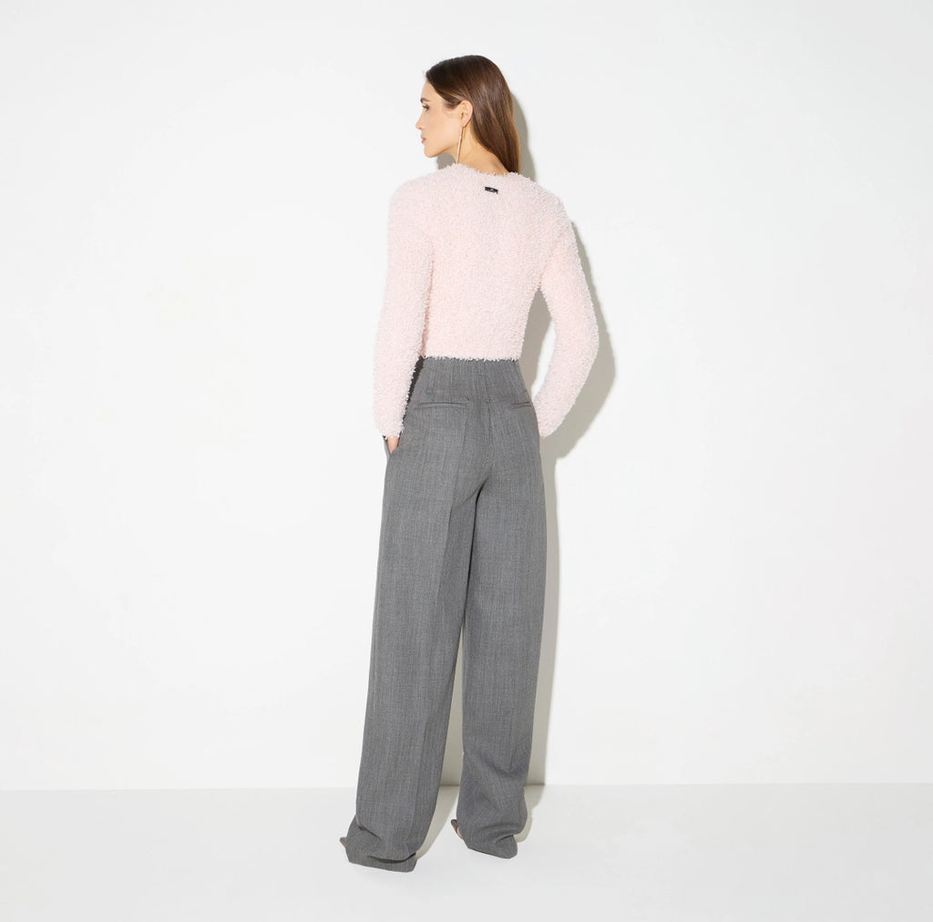 ELS-MK34T67 MARSHMALLOW FLEECE CARDIGAN