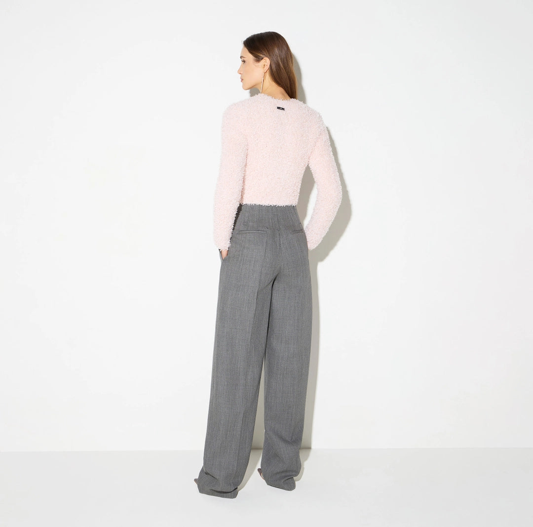 ELS-MK34T67 MARSHMALLOW FLEECE CARDIGAN