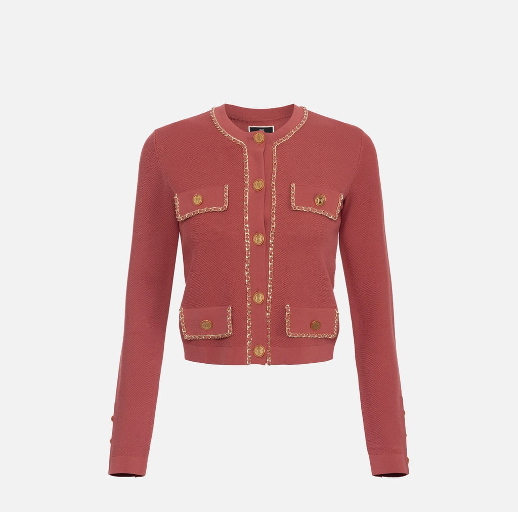 ELS-MK63B46 CORAL CARDIGAN