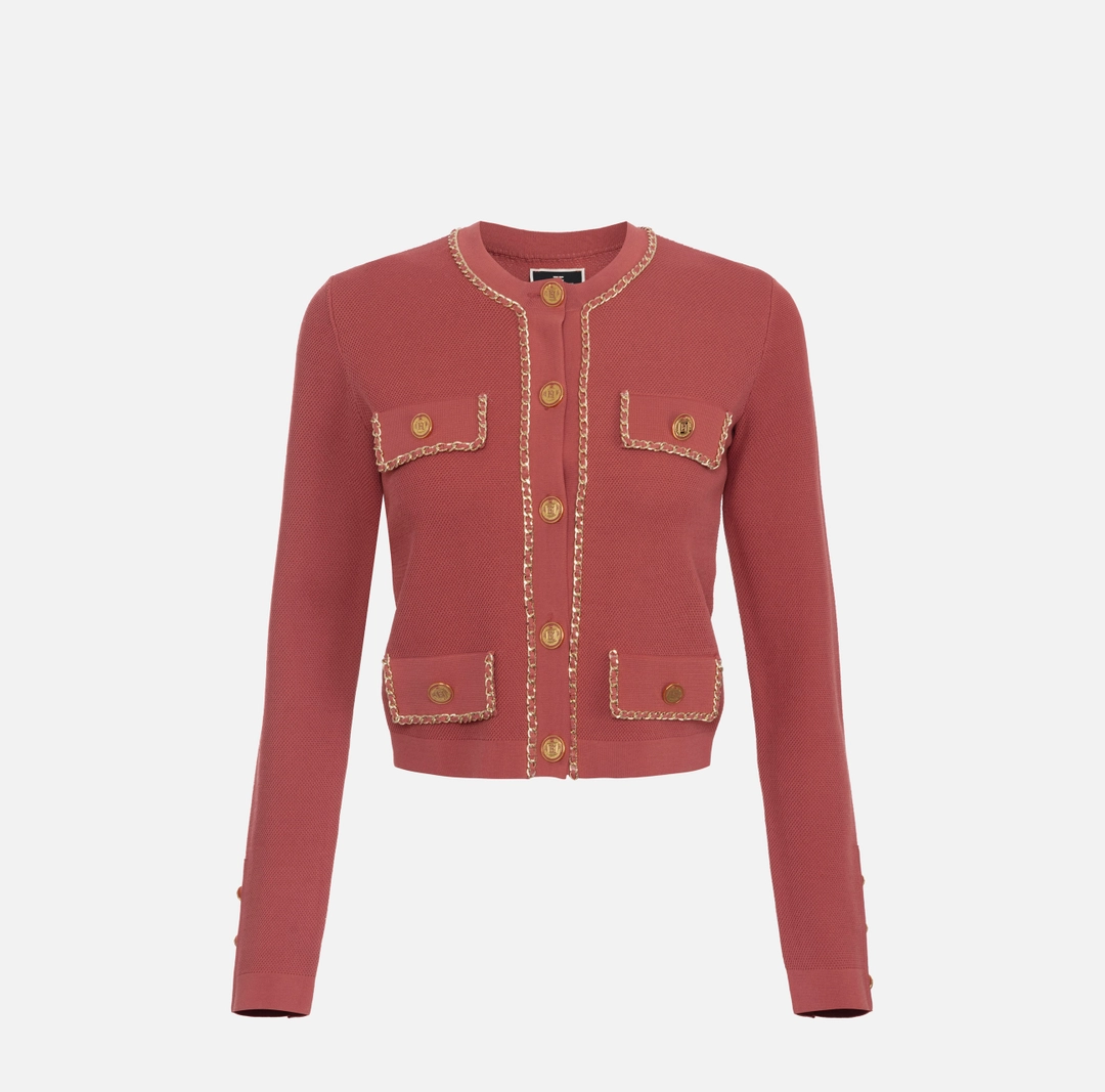 ELS-MK63B46 CORAL CARDIGAN