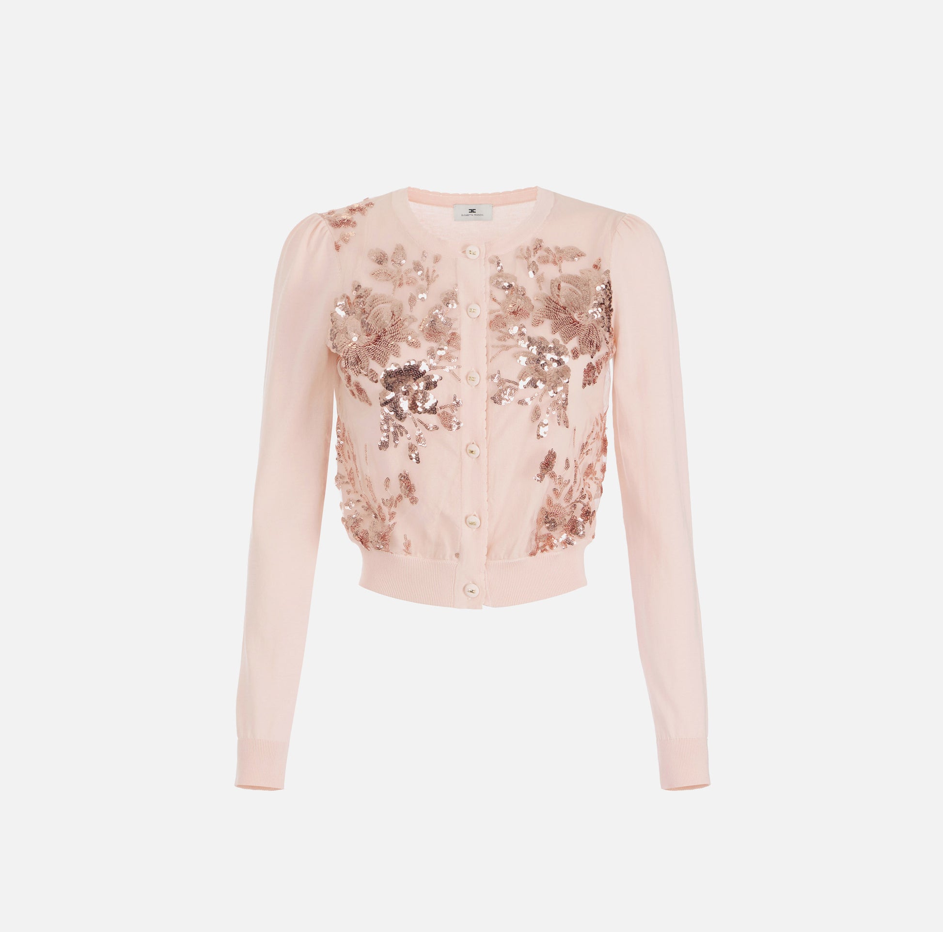 ELS-MK82S52 ROSE EMBELLISHED CARDIGAN
