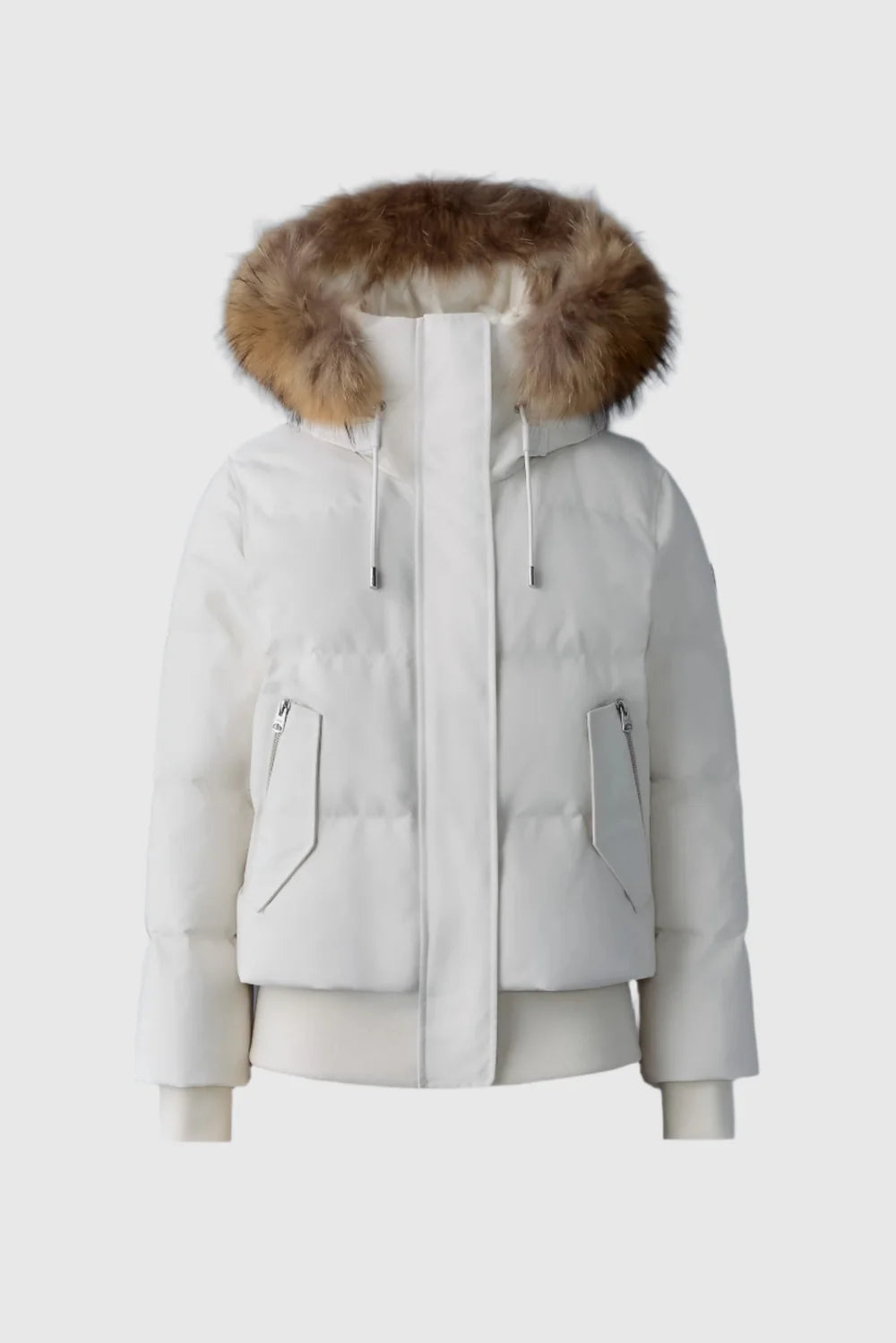 MKG-NEFI-F CREAM FUR HOODED JACKET