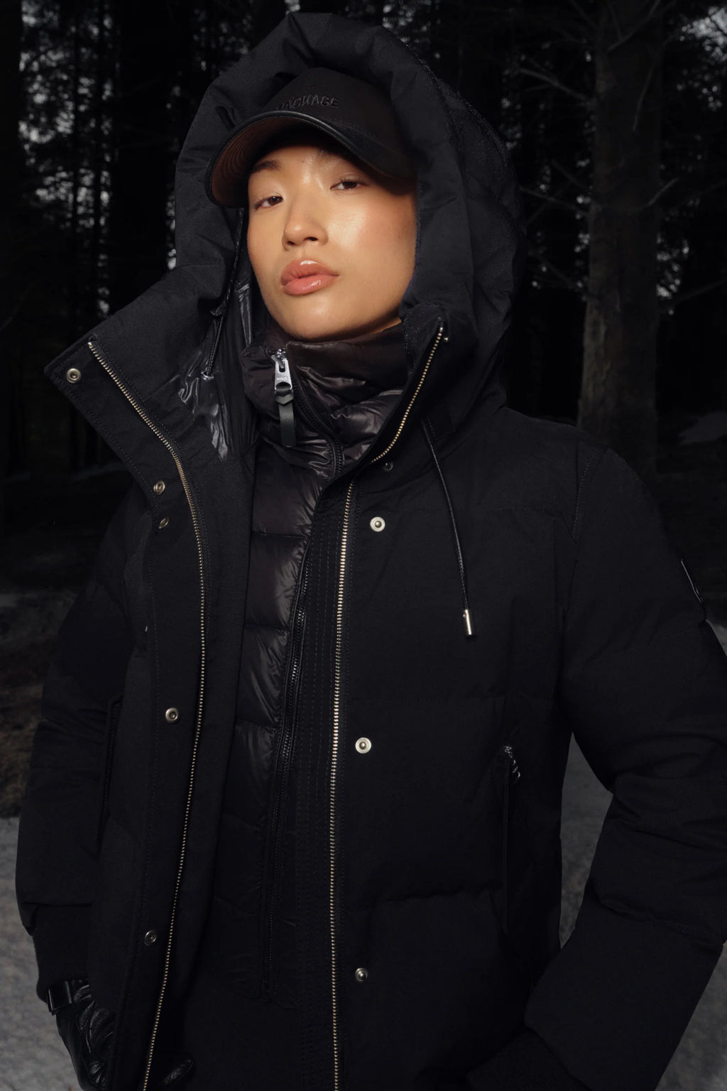 MKG-NEFI-NF BLACK PADDED COAT