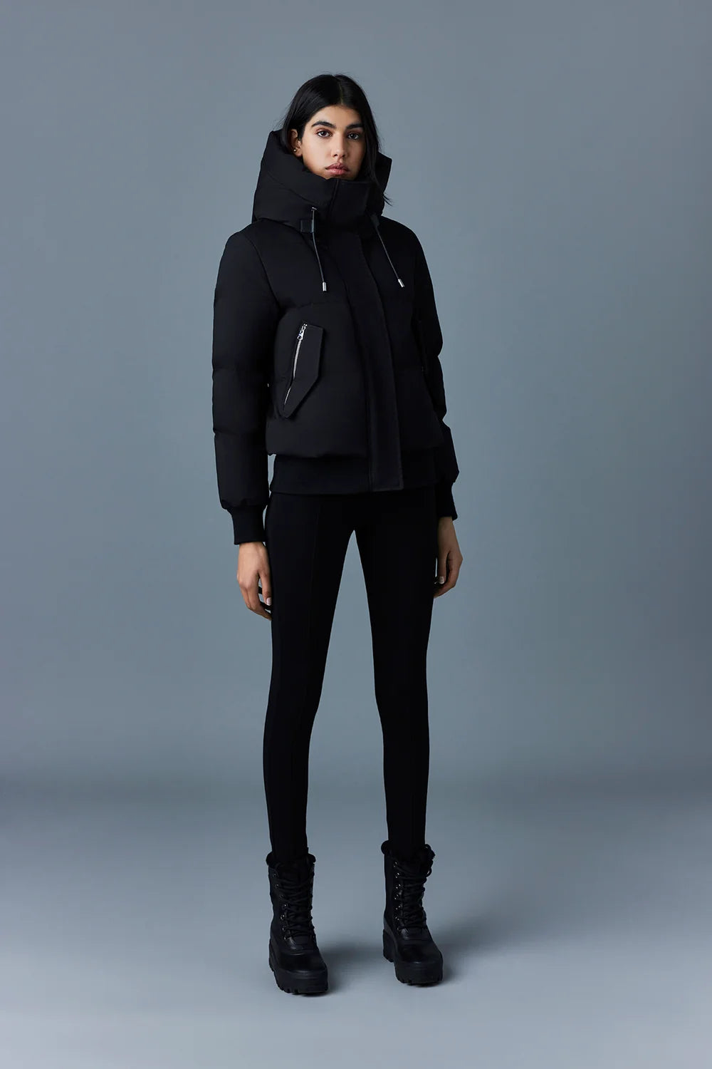 MKG-NEFI-NF BLACK PADDED COAT