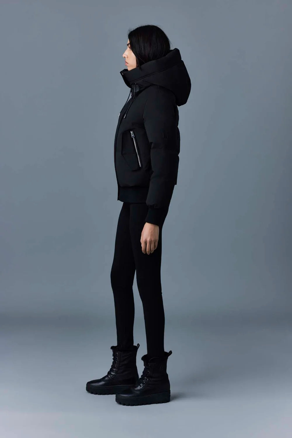 MKG-NEFI-NF BLACK PADDED COAT