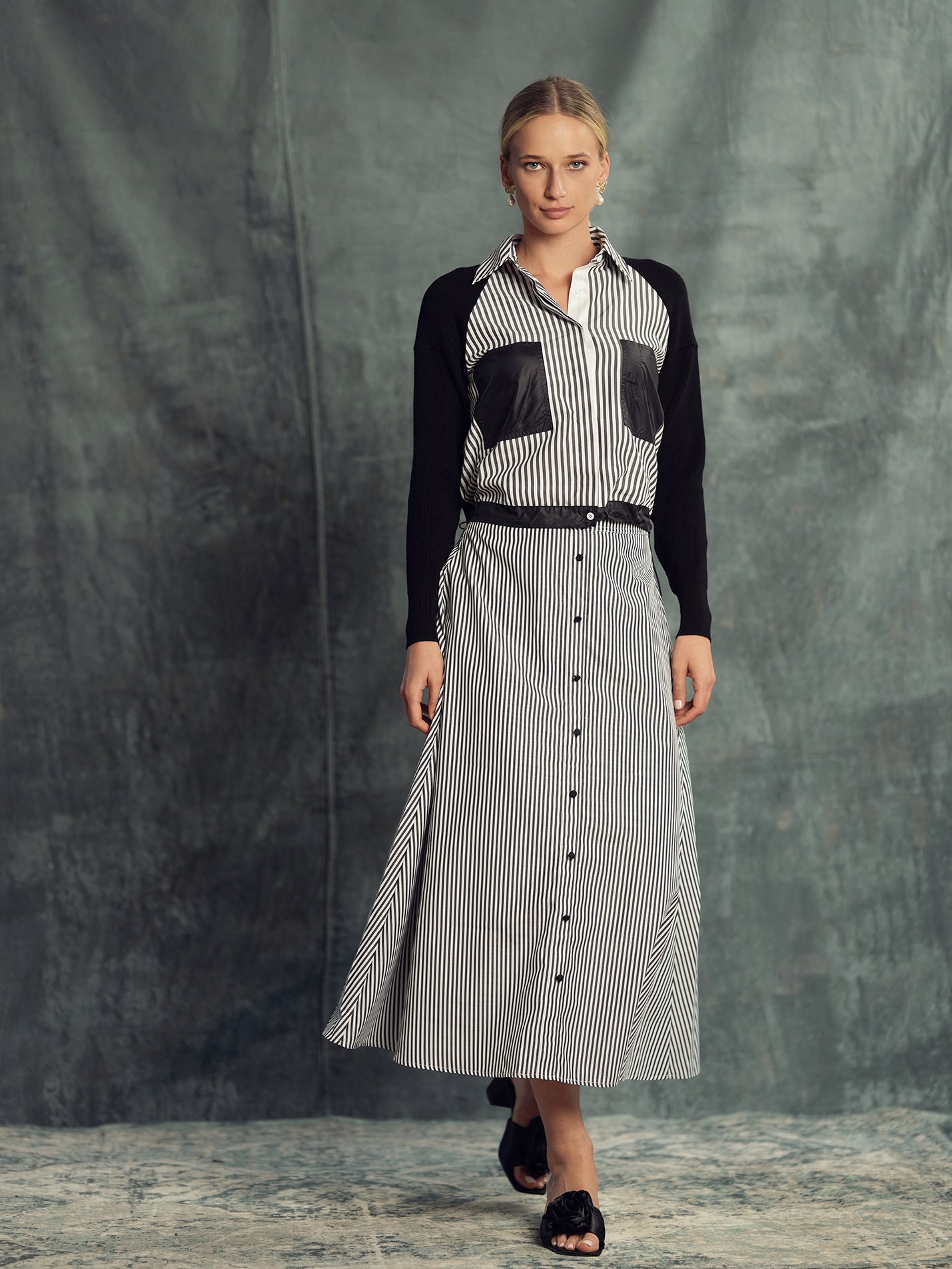 NOI-NR-265 BLACK KNIT JACKET