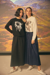 NOI-NR-351 DENIM POCKET SKIRT