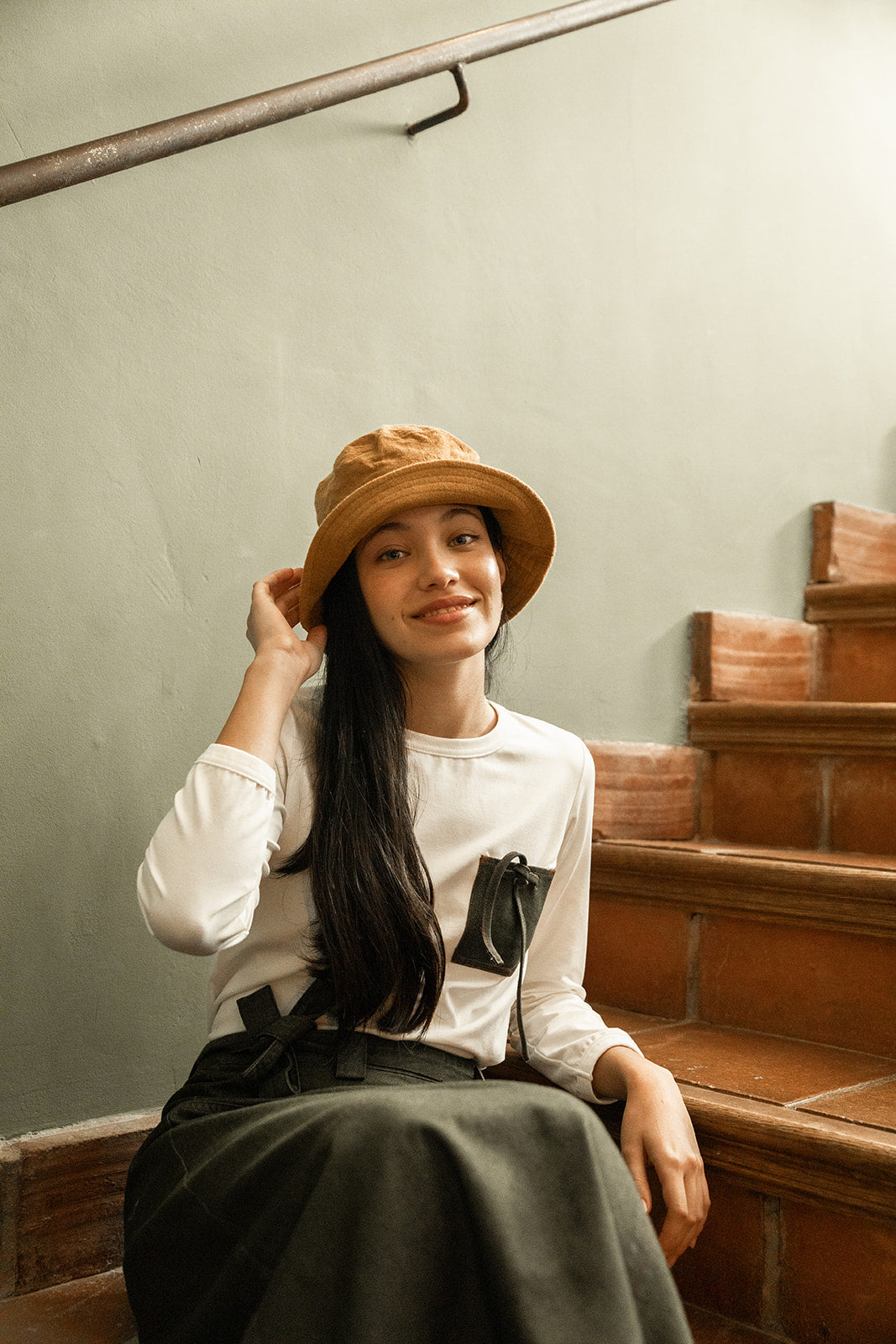 TEA-NRT-526T WHITE DENIM POCKET T-SHIRT