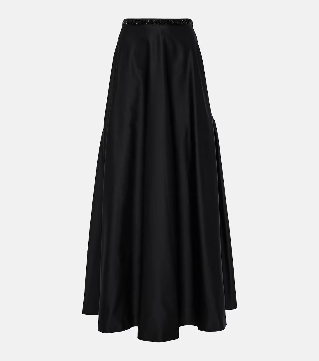 MAX-2421001 BRASILE BLACK SATIN SKIRT