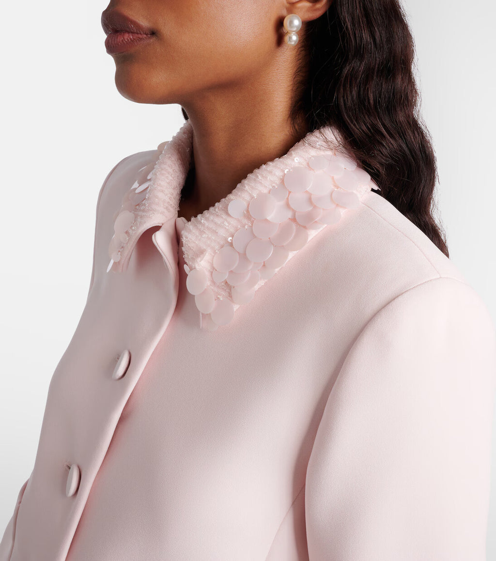MAX-26160413 MSEPINNE PINK COLLAR DETAIL JACKET