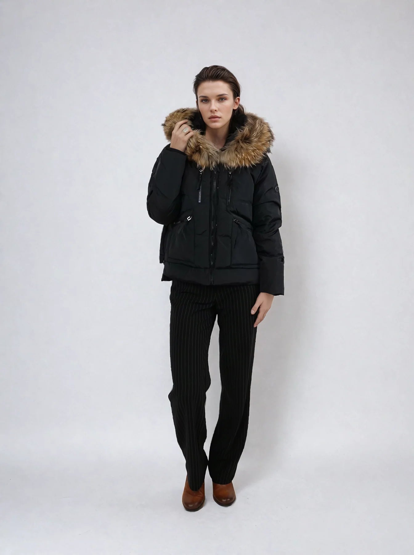 LVN-FUGGE BLACK RACOON JACKET