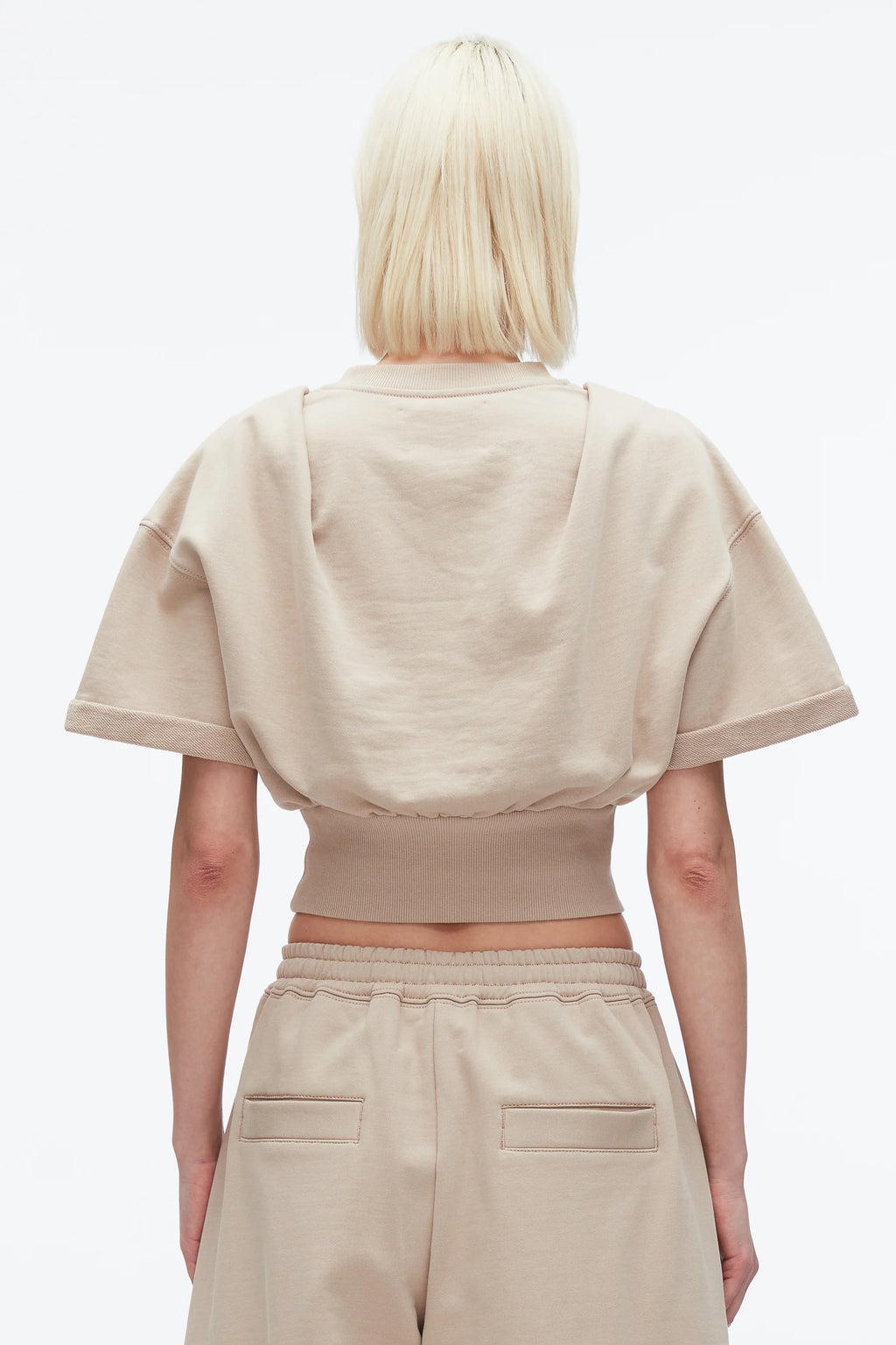 PLM-P241-10004 BEIGE CROPPED TOP