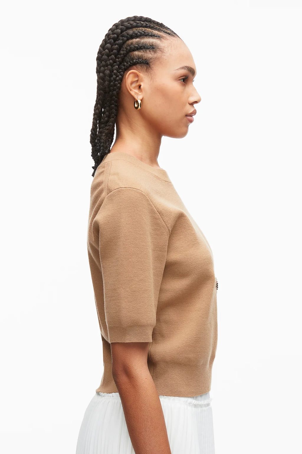 PLM-P261-70580 SAND BEADED KNIT TOP